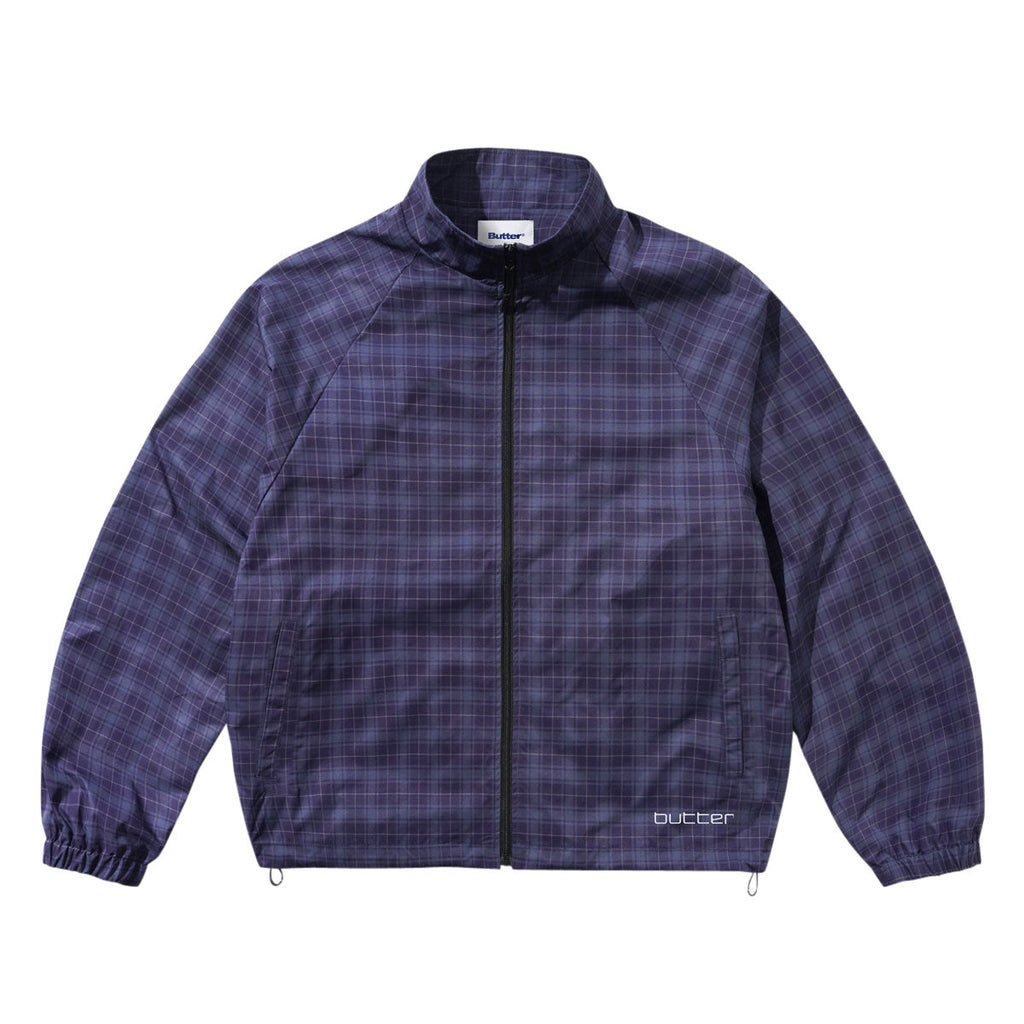Butter Goods Plaid Nylon Jacket - Navy