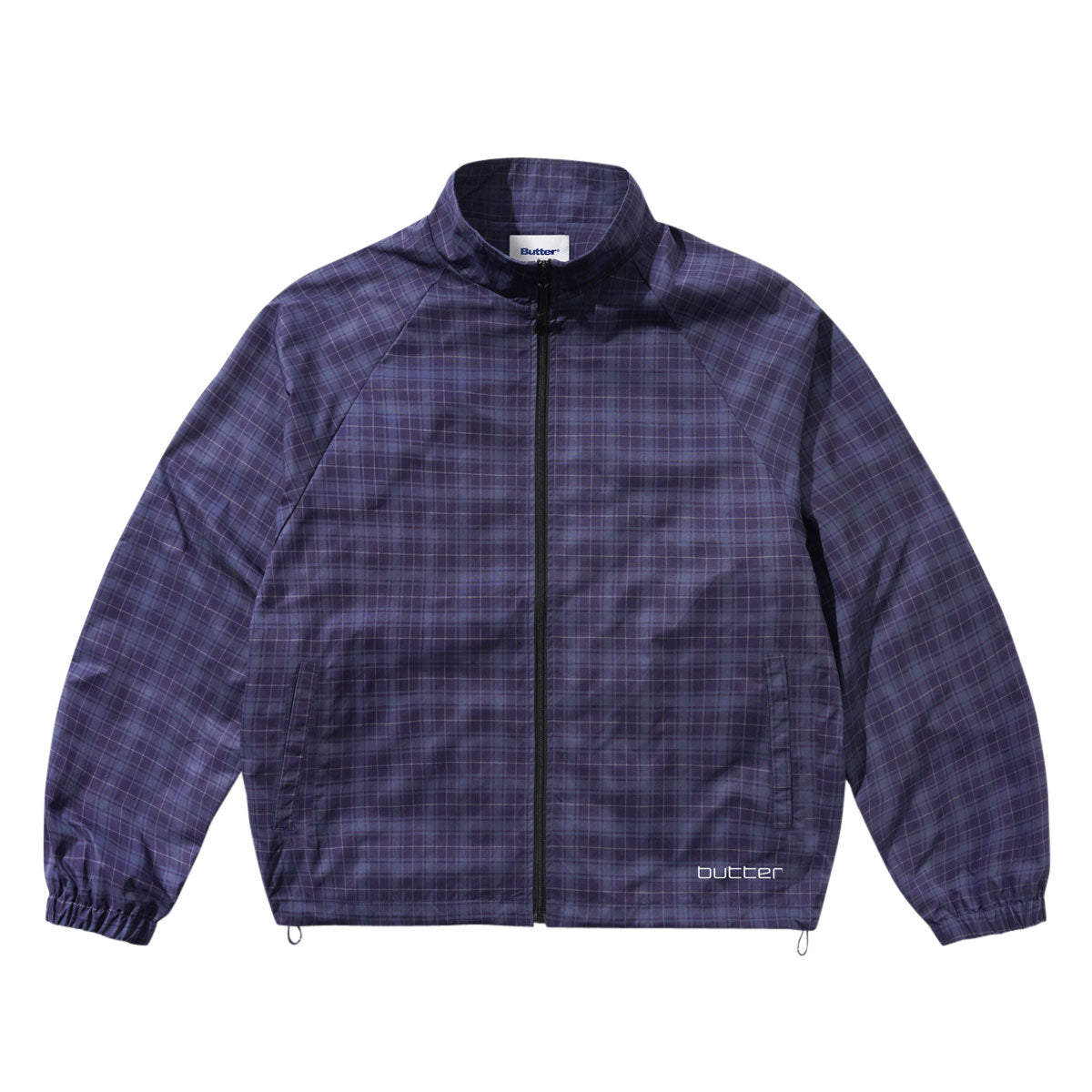 Butter Goods Plaid Nylon Jacket - Navy