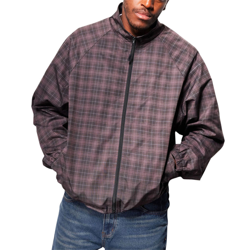 Butter Goods Plaid Nylon Jacket - Burgundy