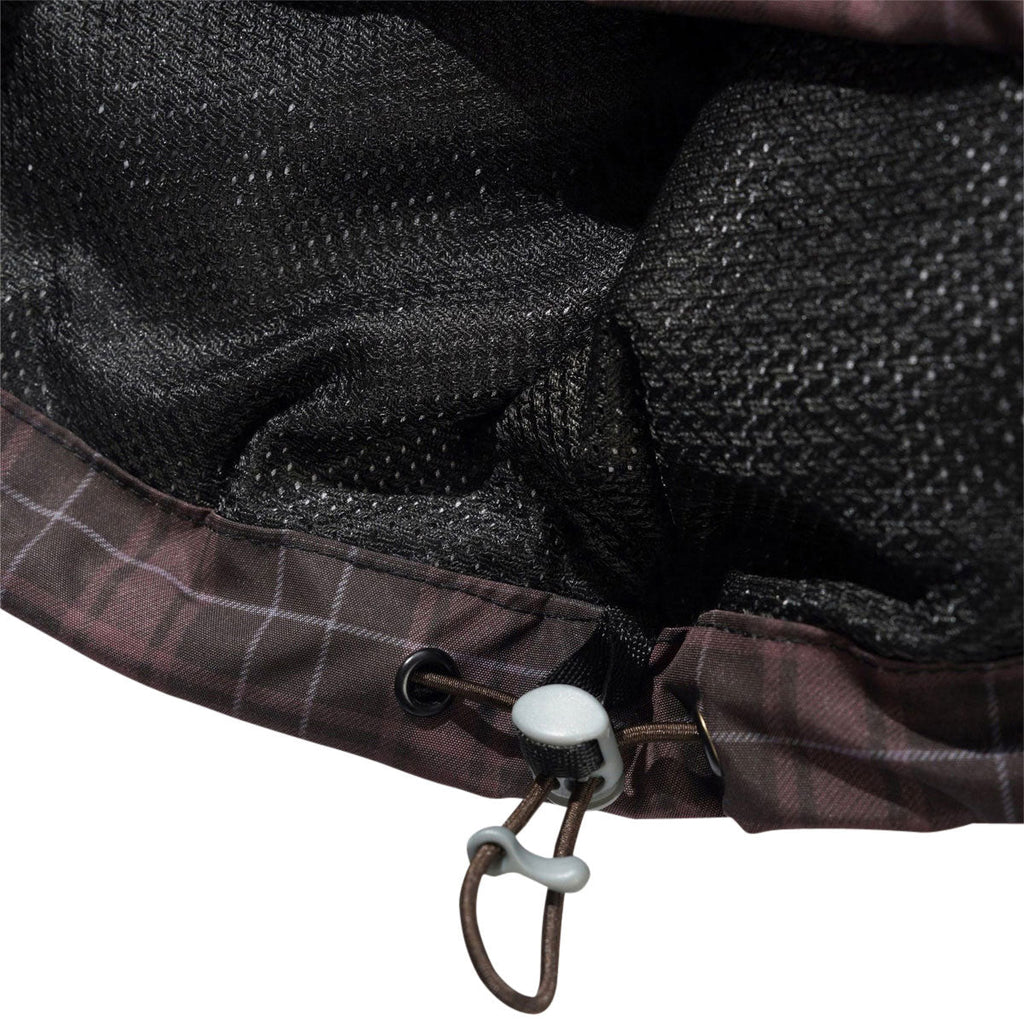 Butter Goods Plaid Nylon Jacket - Burgundy