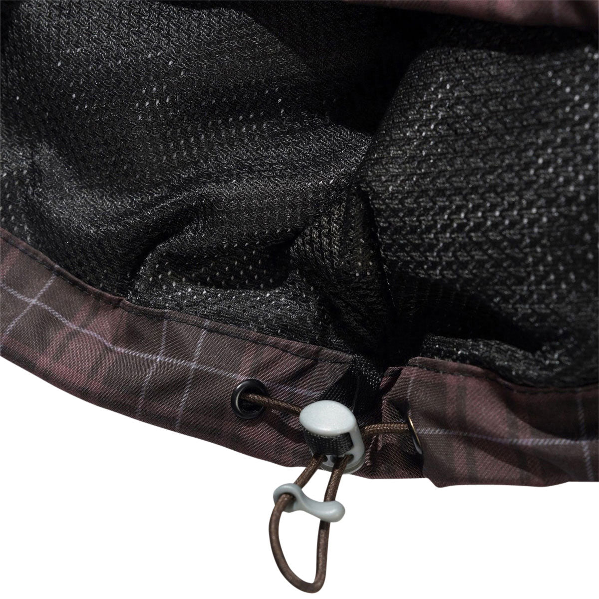 Butter Goods Plaid Nylon Jacket - Burgundy