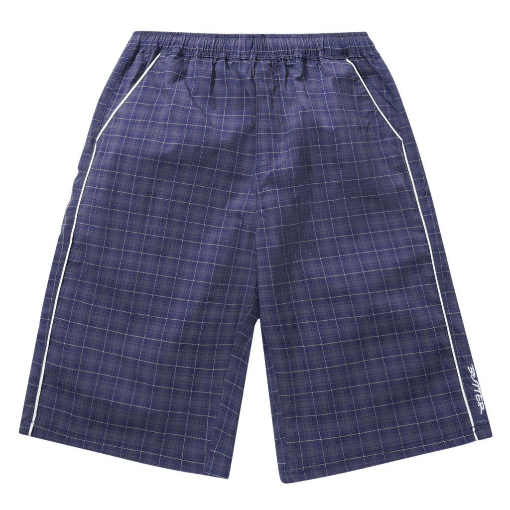 Butter Goods Main Shorts - Navy Plaid