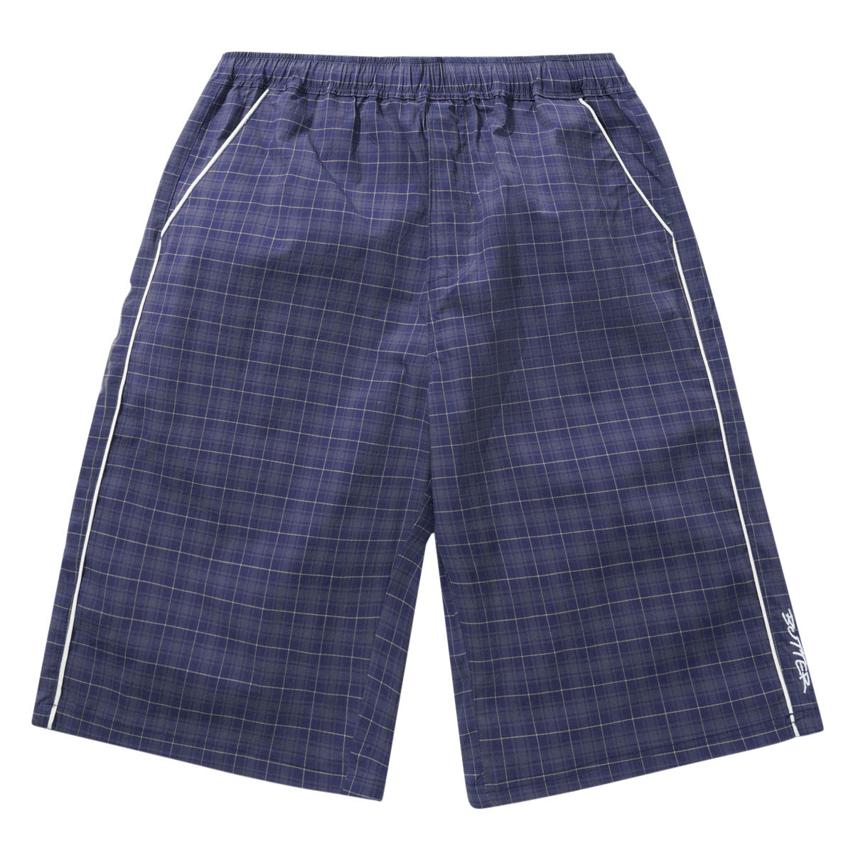 Butter Goods Main Shorts - Navy Plaid