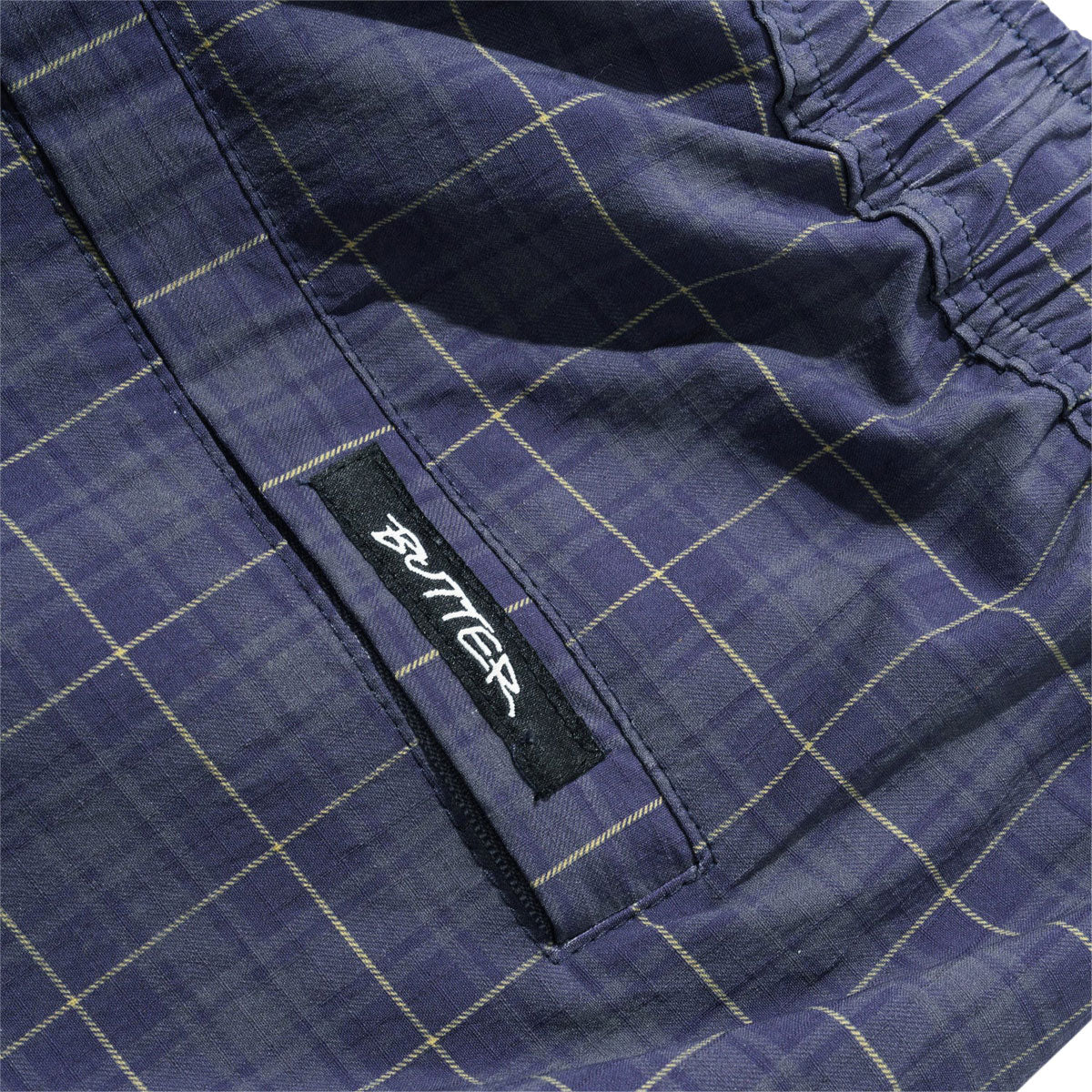 Butter Goods Main Shorts - Navy Plaid