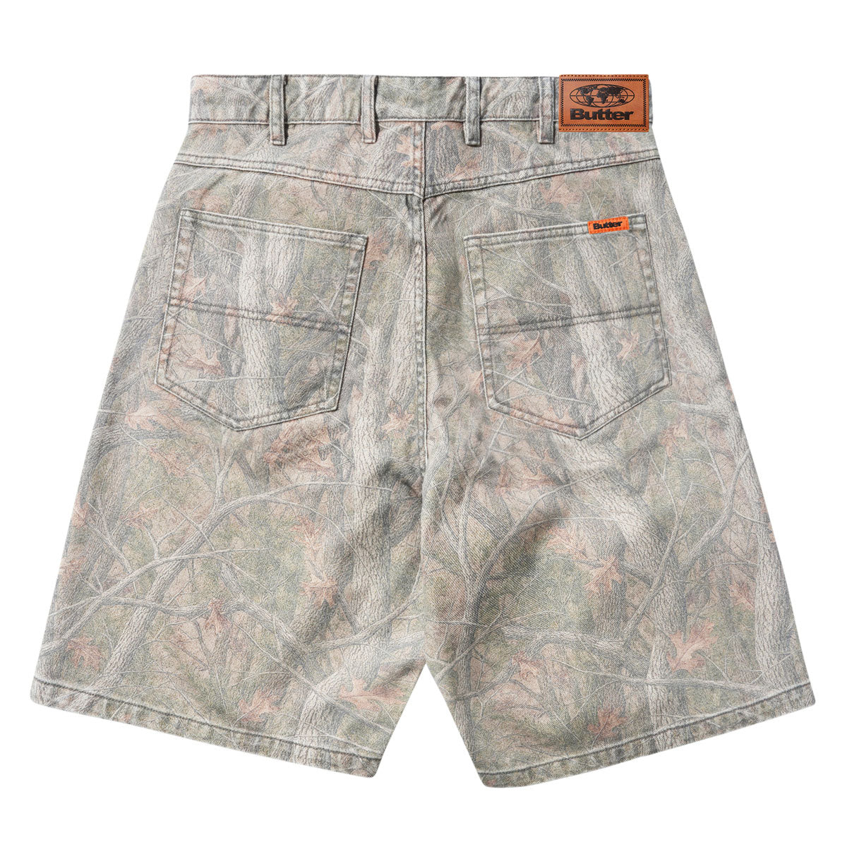 Butter Goods Baggy Denim Shorts - Forest Camo