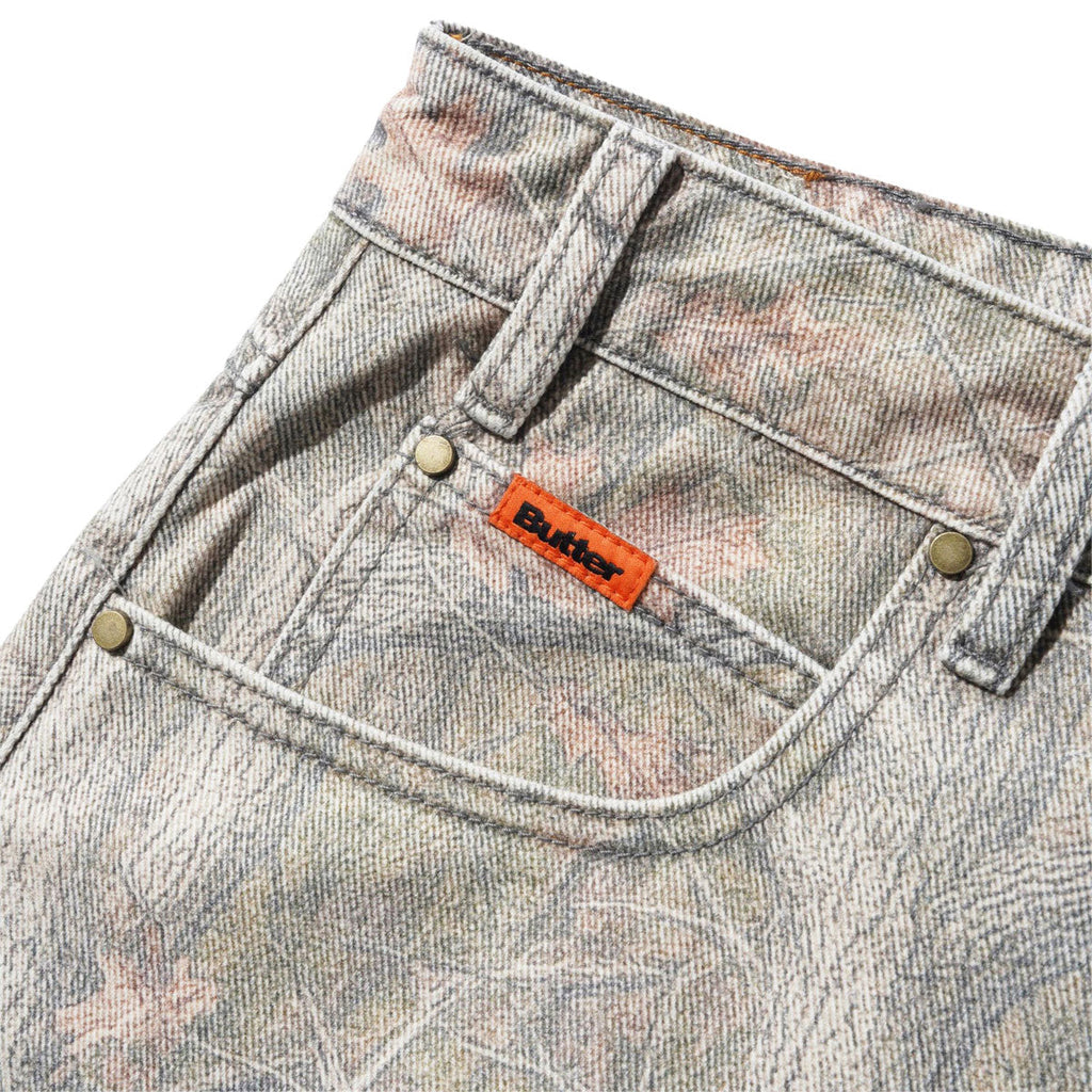 Butter Goods Baggy Denim Shorts - Forest Camo