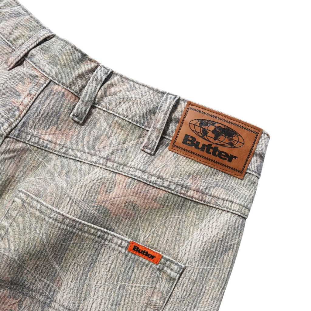 Butter Goods Baggy Denim Shorts - Forest Camo