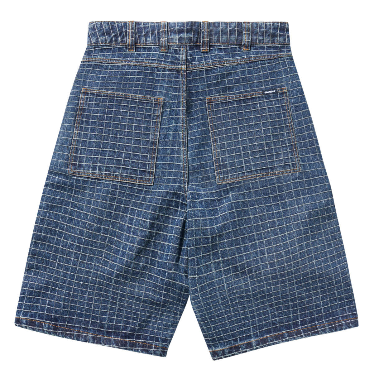 Butter Goods Big Grid Denim Shorts - Indigo