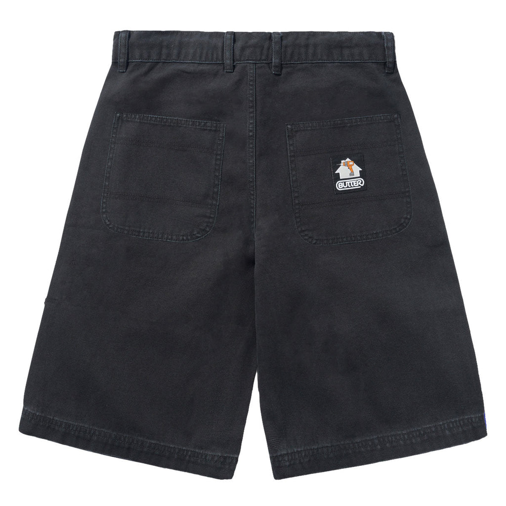 Butter Goods Work Shorts - Washed Black