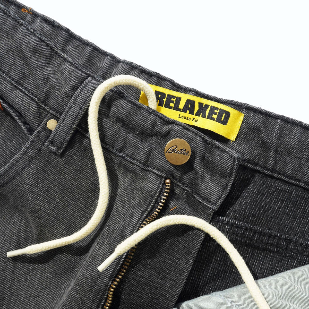 Butter Goods Relaxed Denim Jeans - Faded Black