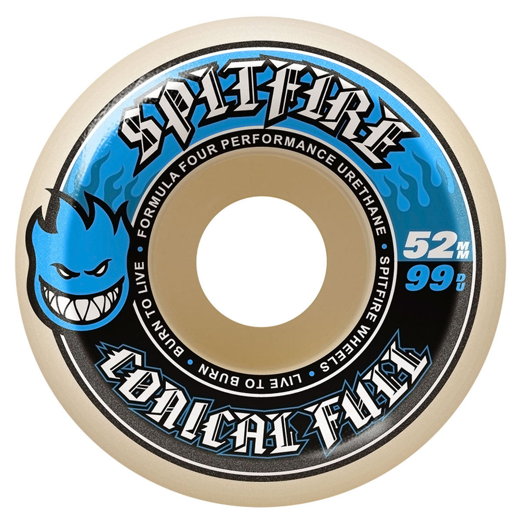 Spitfire F4 99d Conical Full Skateboard Wheels - 52mm
