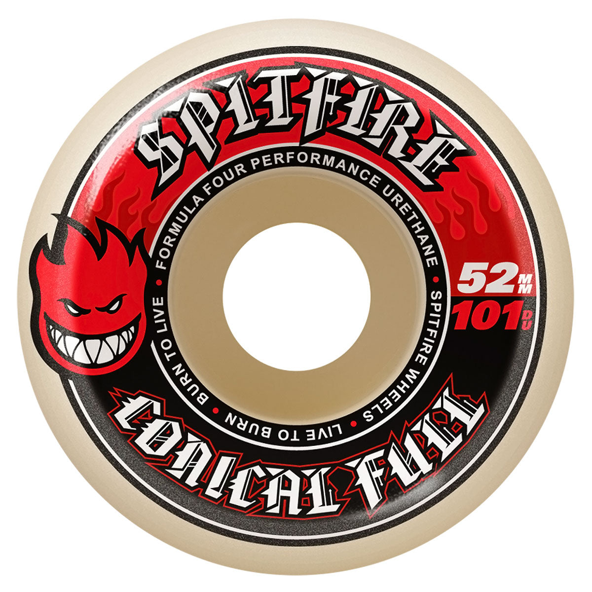 Spitfire F4 101d Conical Full Skateboard Wheels - 52mm