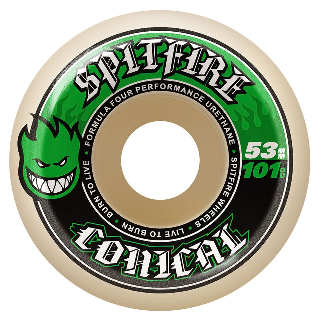 Spitfire F4 101d Conical Skateboard Wheels - 53mm