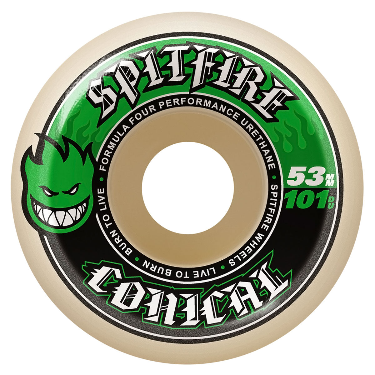 Spitfire F4 101d Conical Skateboard Wheels - 53mm