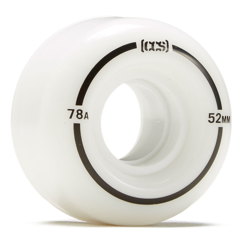 CCS Cruiser 78a Skateboard Wheels - White - 52mm