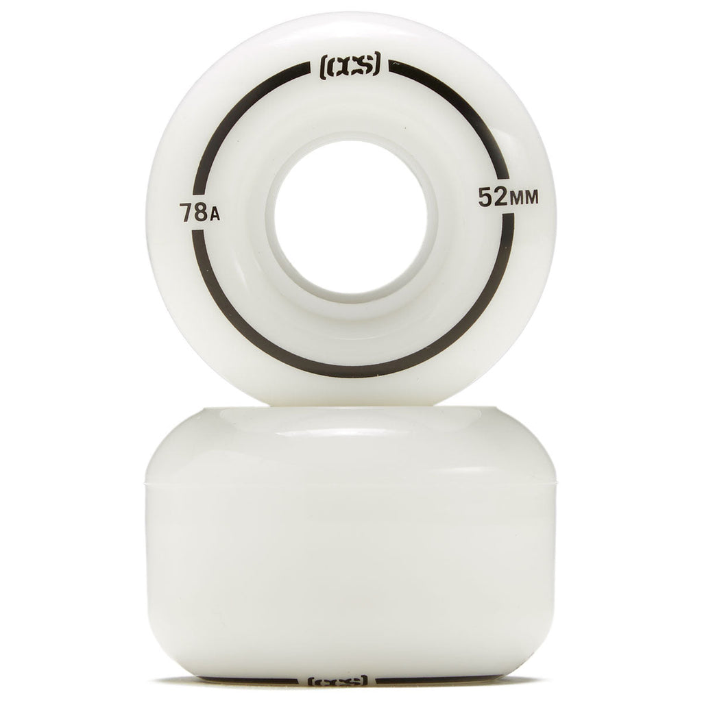 CCS Cruiser 78a Skateboard Wheels - White - 52mm