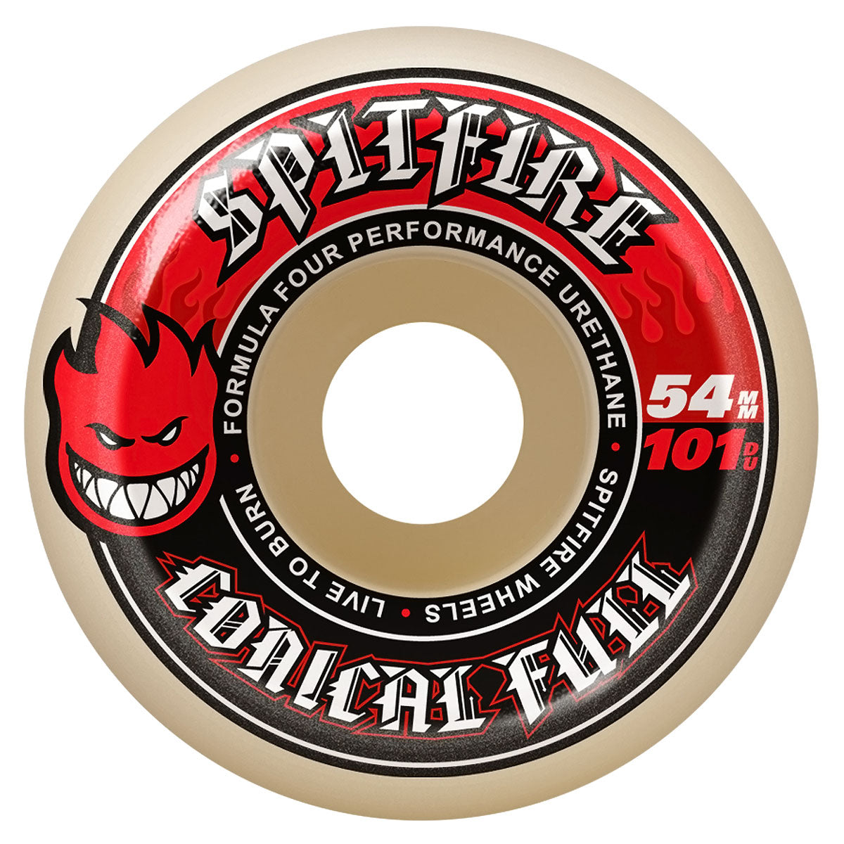Spitfire F4 101d Conical Full Skateboard Wheels - 54mm