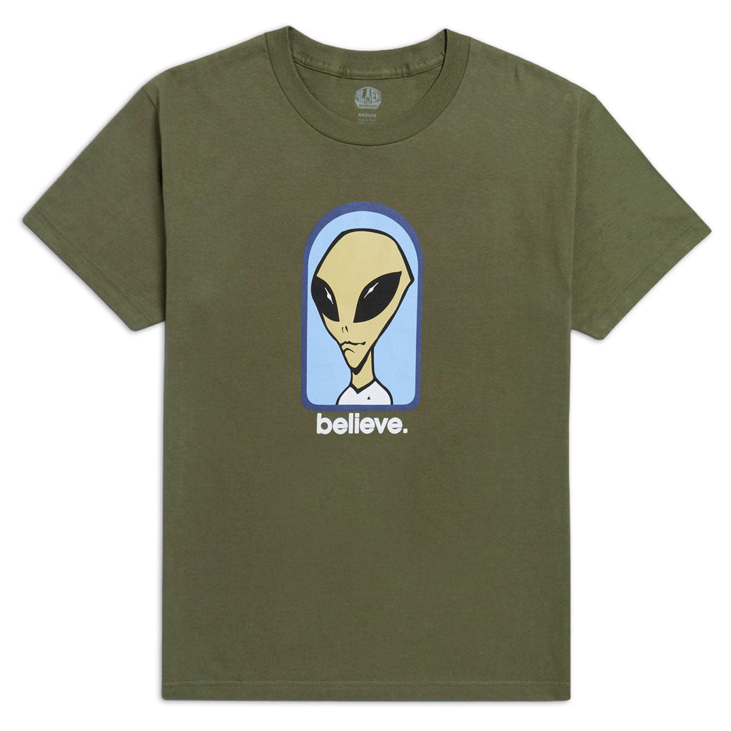 Alien Workshop Believe T-Shirt - Fatigue Green