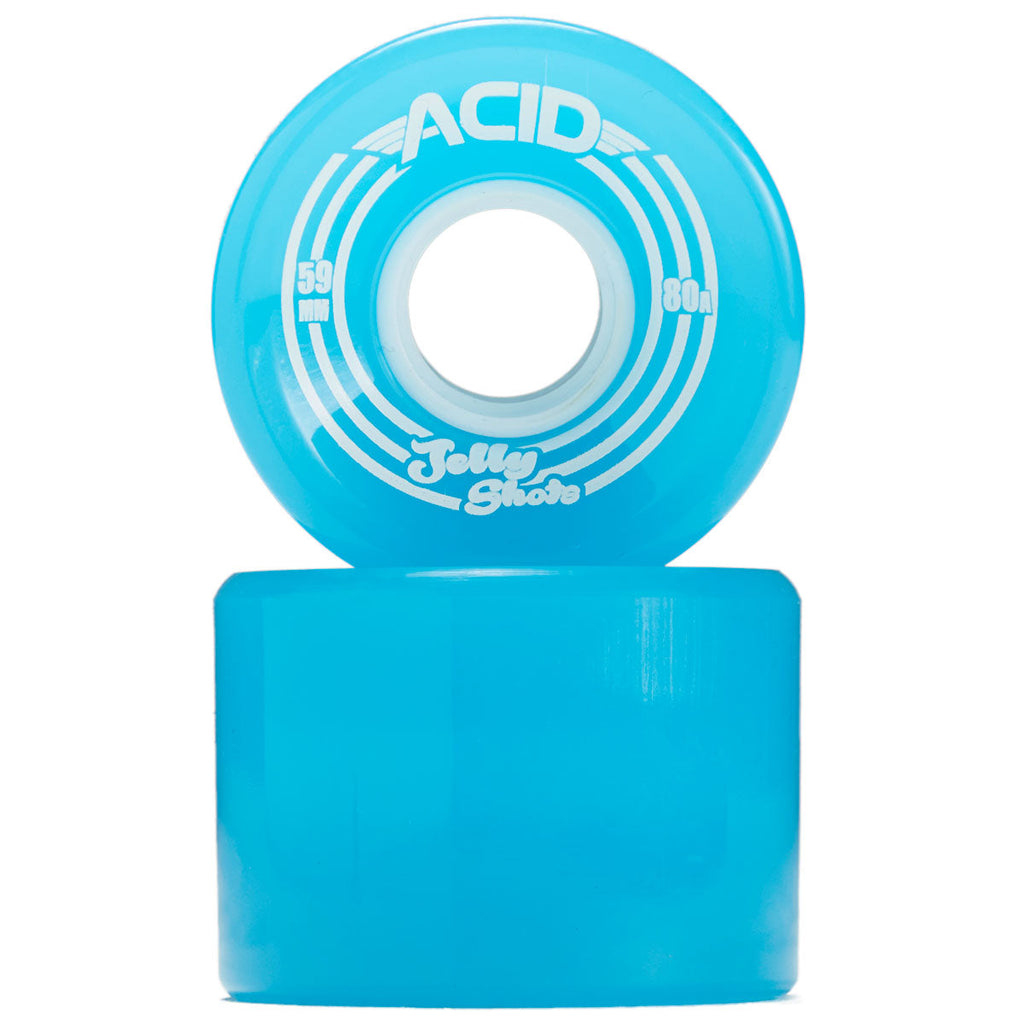 Acid Jelly Shots 80a Skateboard Wheels - Blue - 59mm