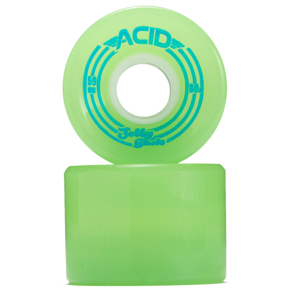 Acid Jelly Shots 80a Skateboard Wheels - Green - 59mm