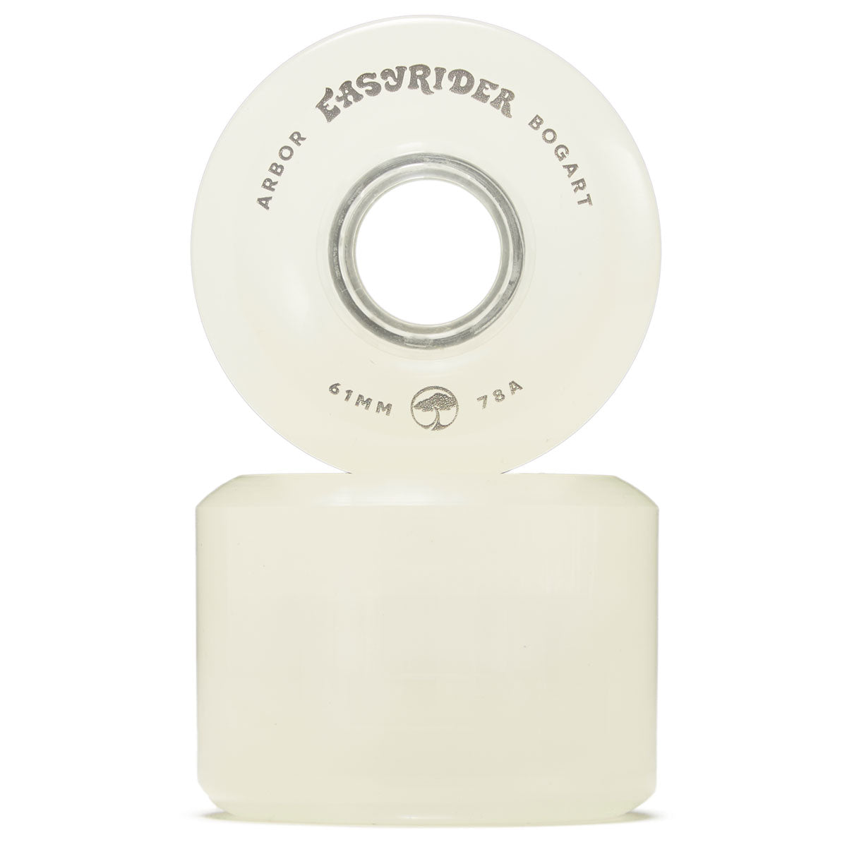 Arbor Bogart 78a Longboard Wheels - Ghost White - 61mm