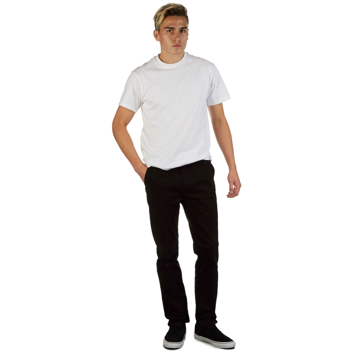 CCS Slim Stretch Chino Pants - Black
