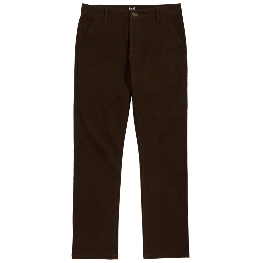 CCS Straight Stretch Chino Pants - Brown