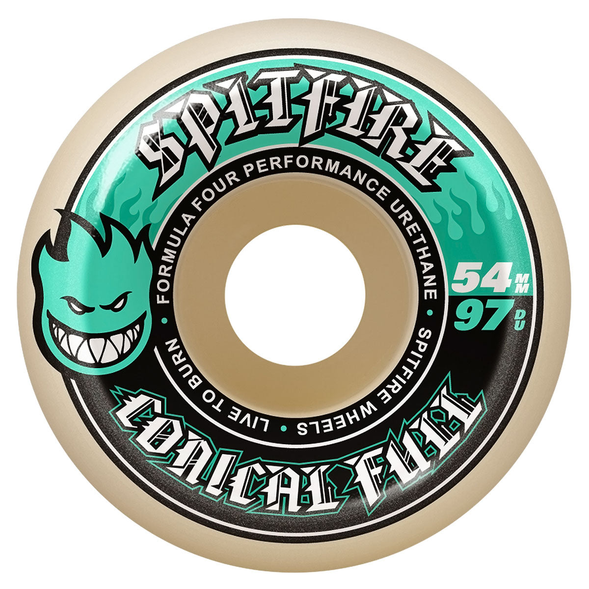 Spitfire F4 97d Conical Full Skateboard Wheels - 54mm