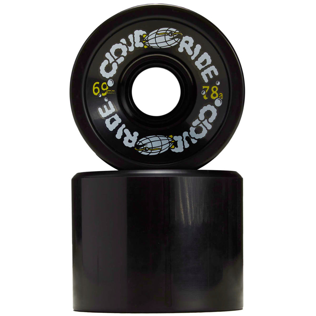 Cloud Ride Cruiser 78a Longboard Wheels - Black - 69mm