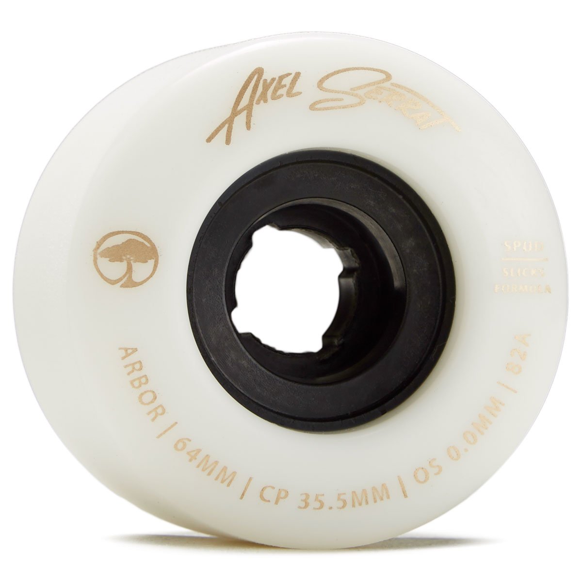 Arbor Spud Axel Serrat 82a Longboard Wheels - White - 64mm