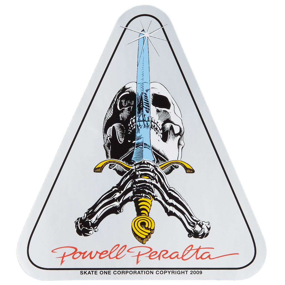 Powell-Peralta Ray Rodriguez Skull And Sword Sticker - 4.00"