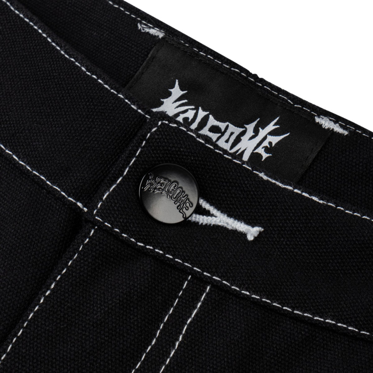 Welcome Brace Canvas Carpenter Shorts - Black