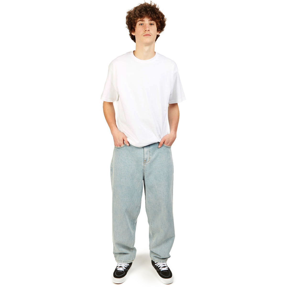 CCS Baggy Taper Denim Jeans - Light Wash
