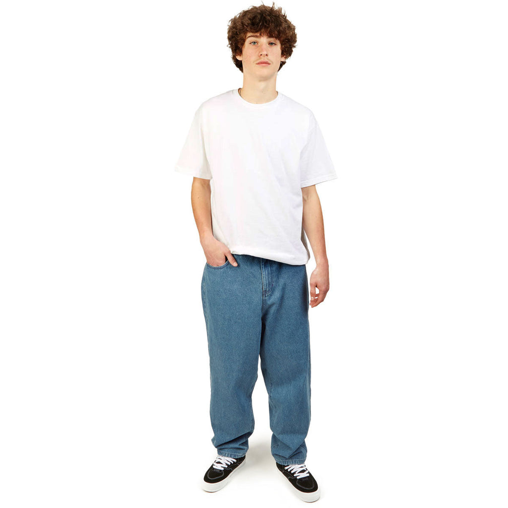 CCS Baggy Taper Denim Jeans - Medium Wash