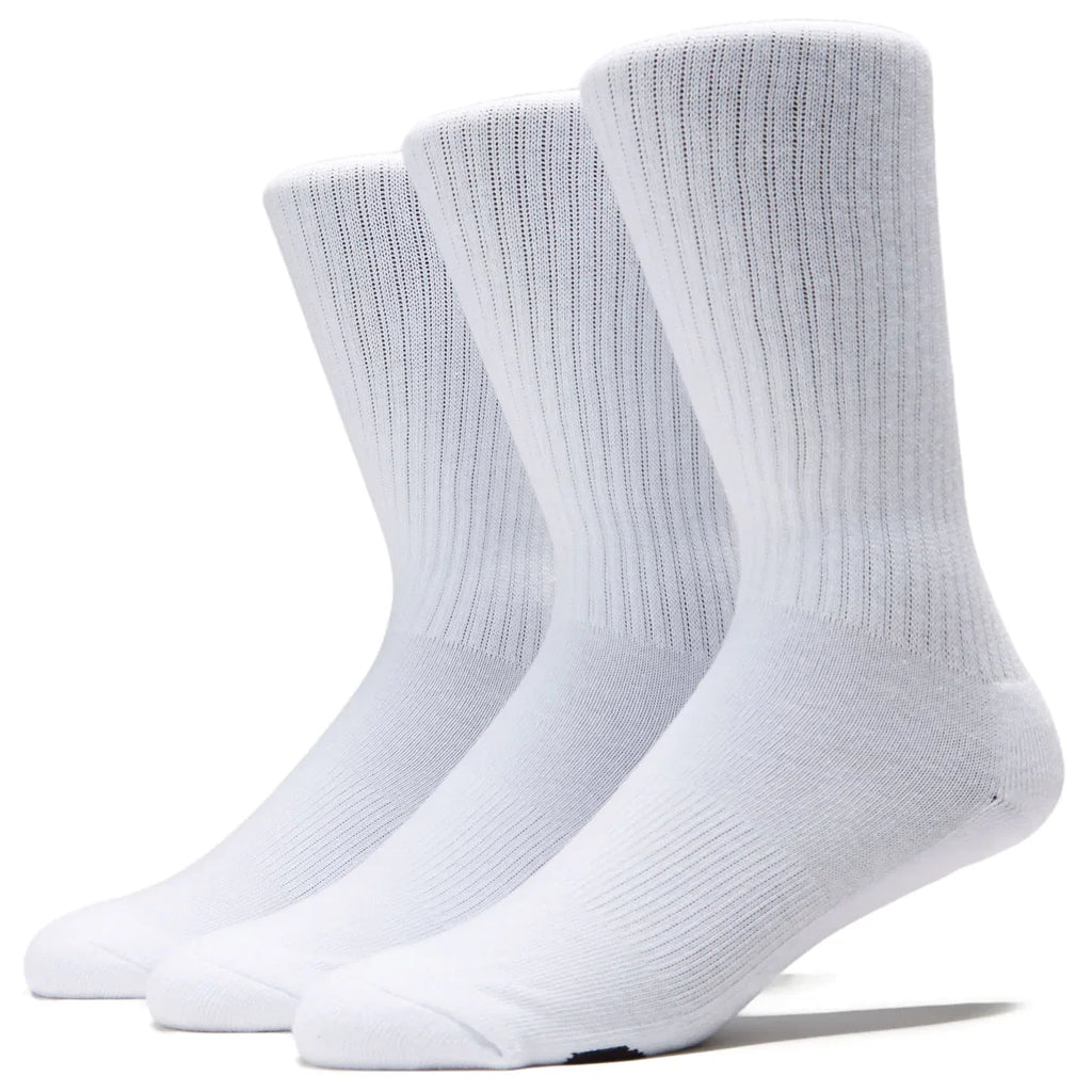 CCS Basics 3 Pack of Socks - White
