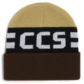 CCS Blockletters Beanie - Brown/Tan