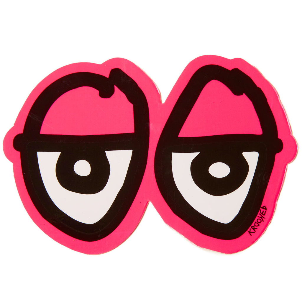 Krooked Eyes Di-Cut MD Sticker - Pink