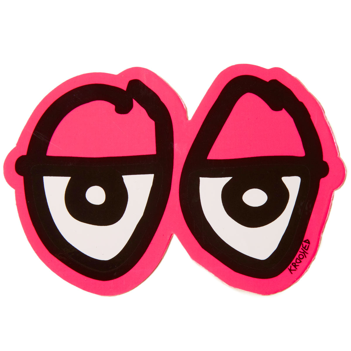 Krooked Eyes Di-Cut MD Sticker - Pink