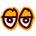 Krooked Eyes Di-Cut MD Sticker - Orange