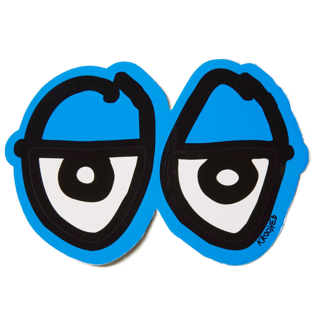 Krooked Eyes Di-Cut MD Sticker - Blue