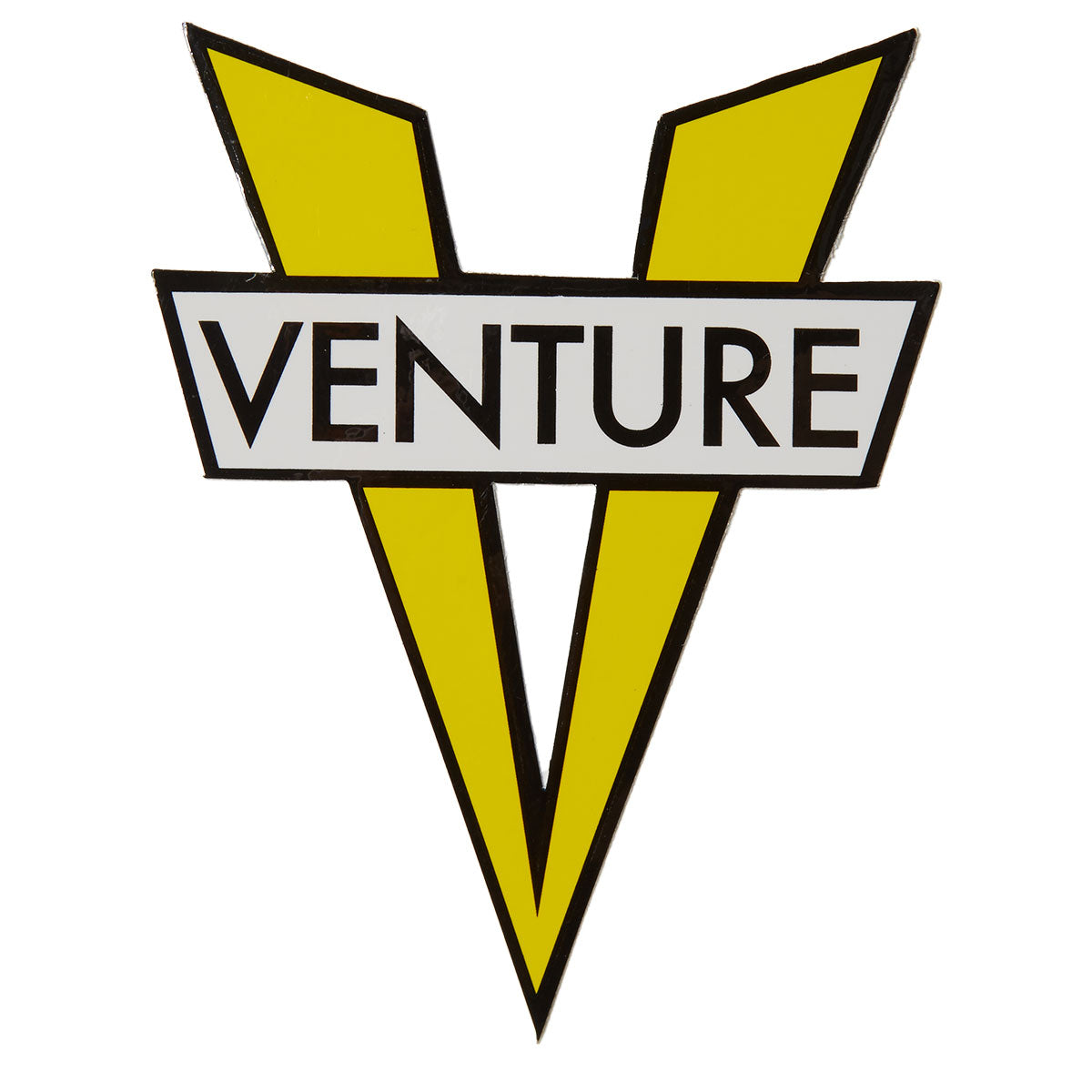 Venture V Die-Cut MD Sticker - Yellow