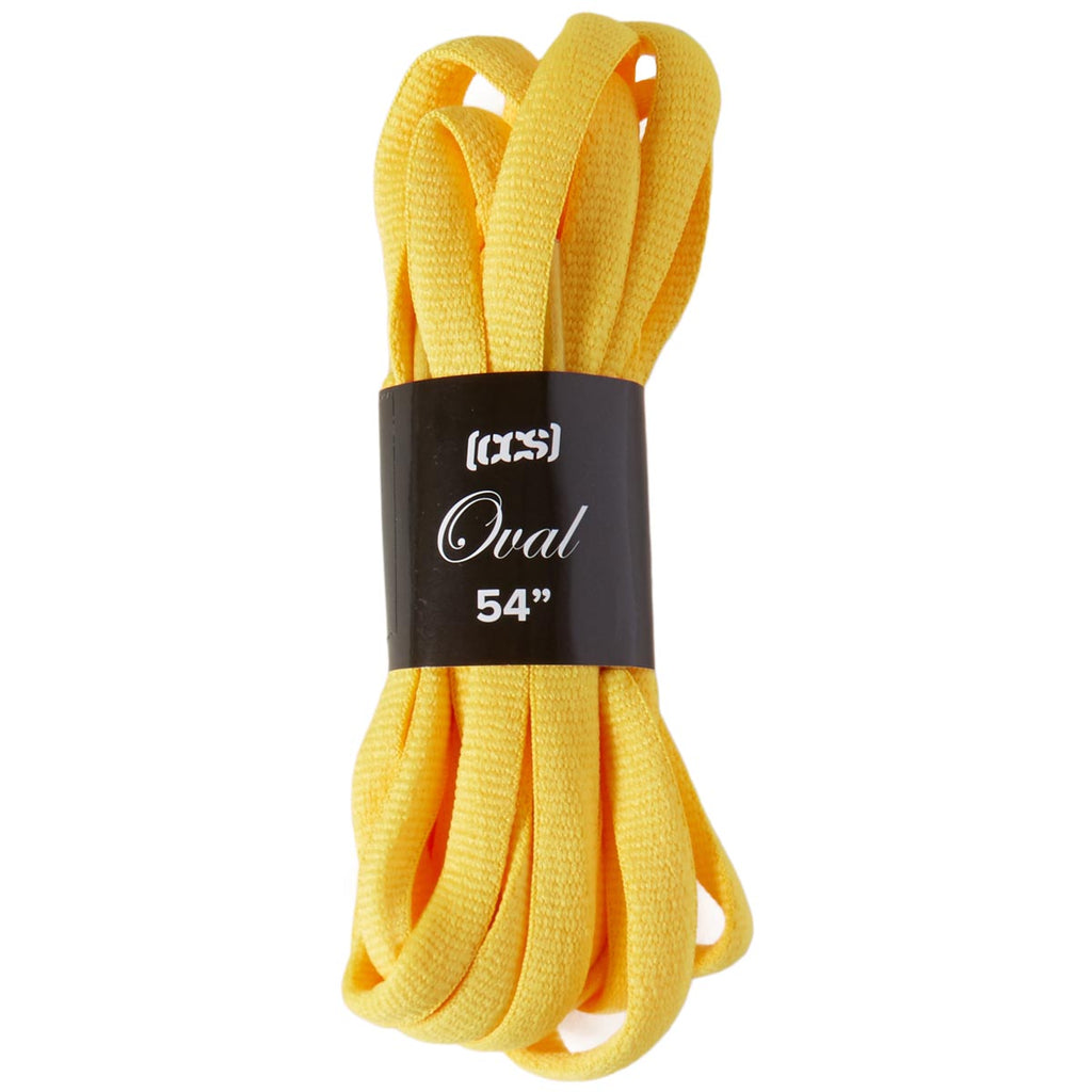 CCS Oval Shoelaces - Yellow