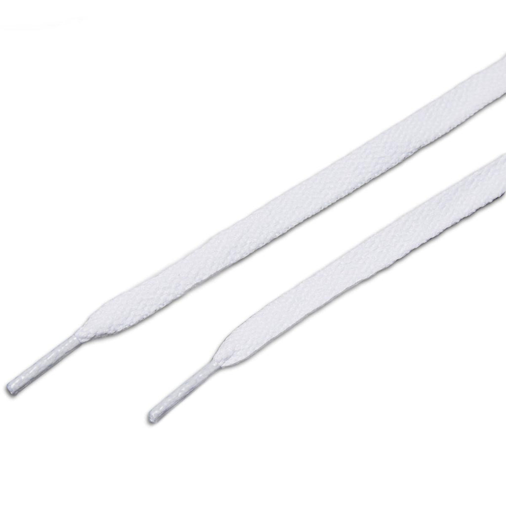 CCS Flat Shoelaces - White
