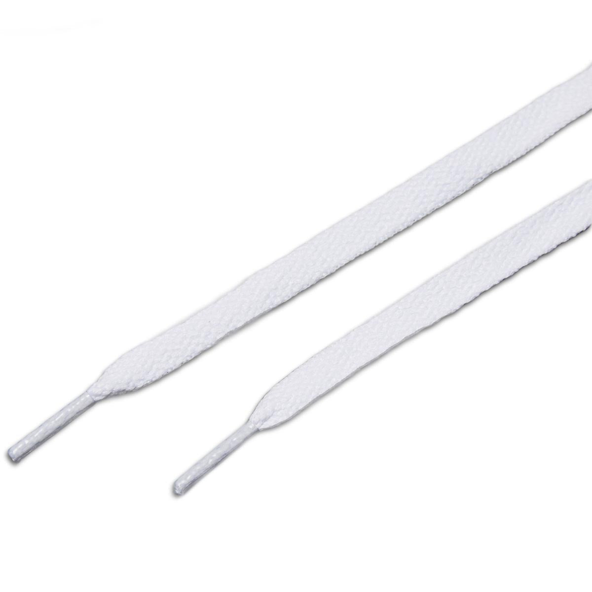 CCS Flat Shoelaces - White