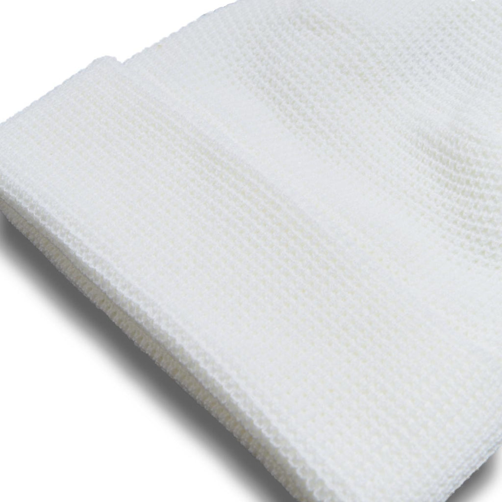 CCS Waffle Knit Beanie - White