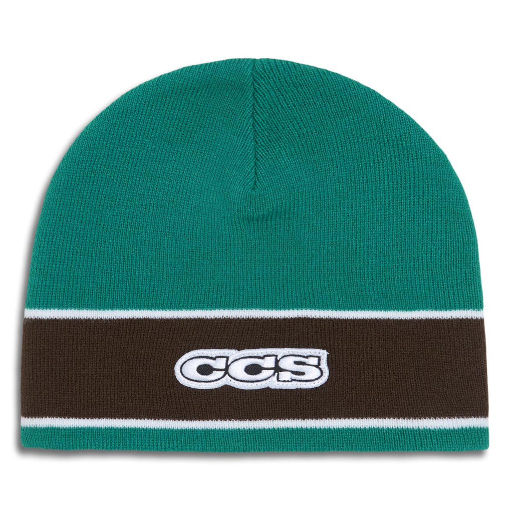 CCS Icon Skully Beanie - Green/Brown