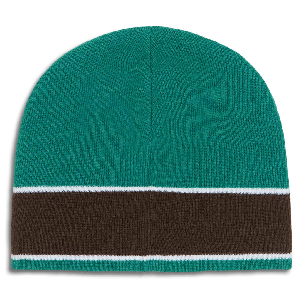 CCS Icon Skully Beanie - Green/Brown