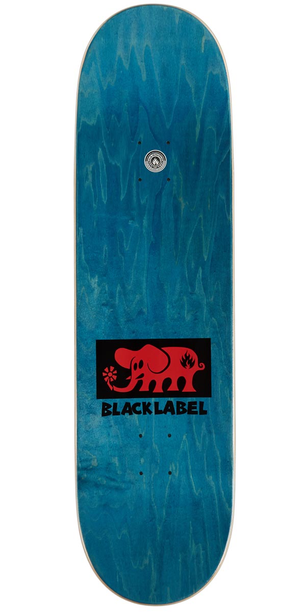 Black Label Elephant Block Skateboard Deck - Red - 9.00"