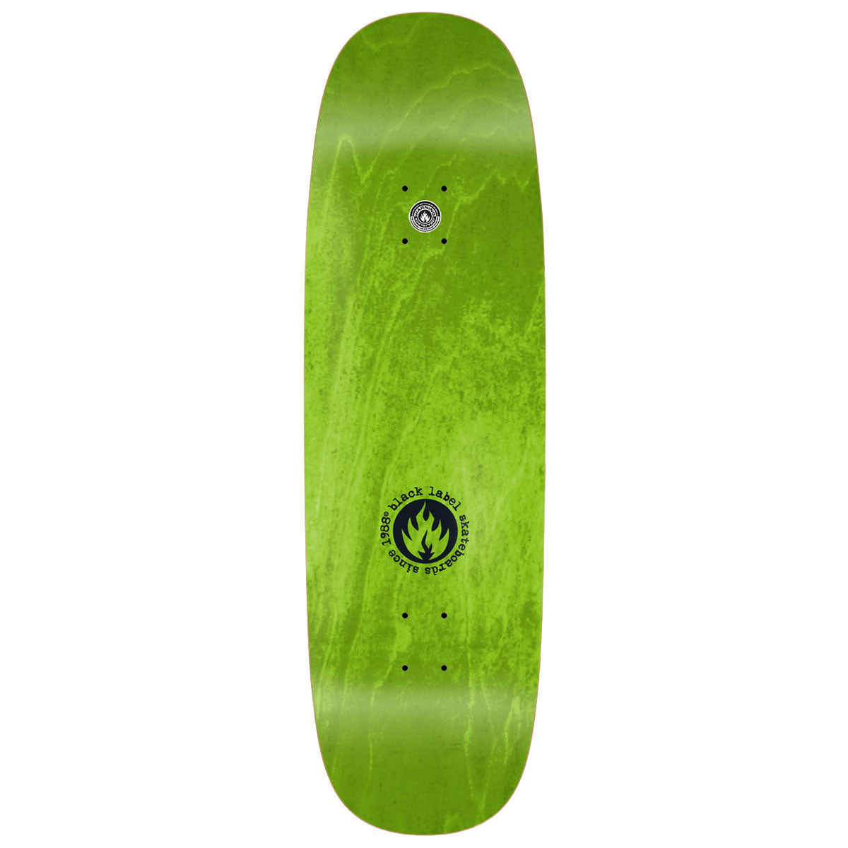 Black Label Nick Peterson Burnside Brew Tugboat Shape Skateboard Deck - Assorted Stains - 9.50"