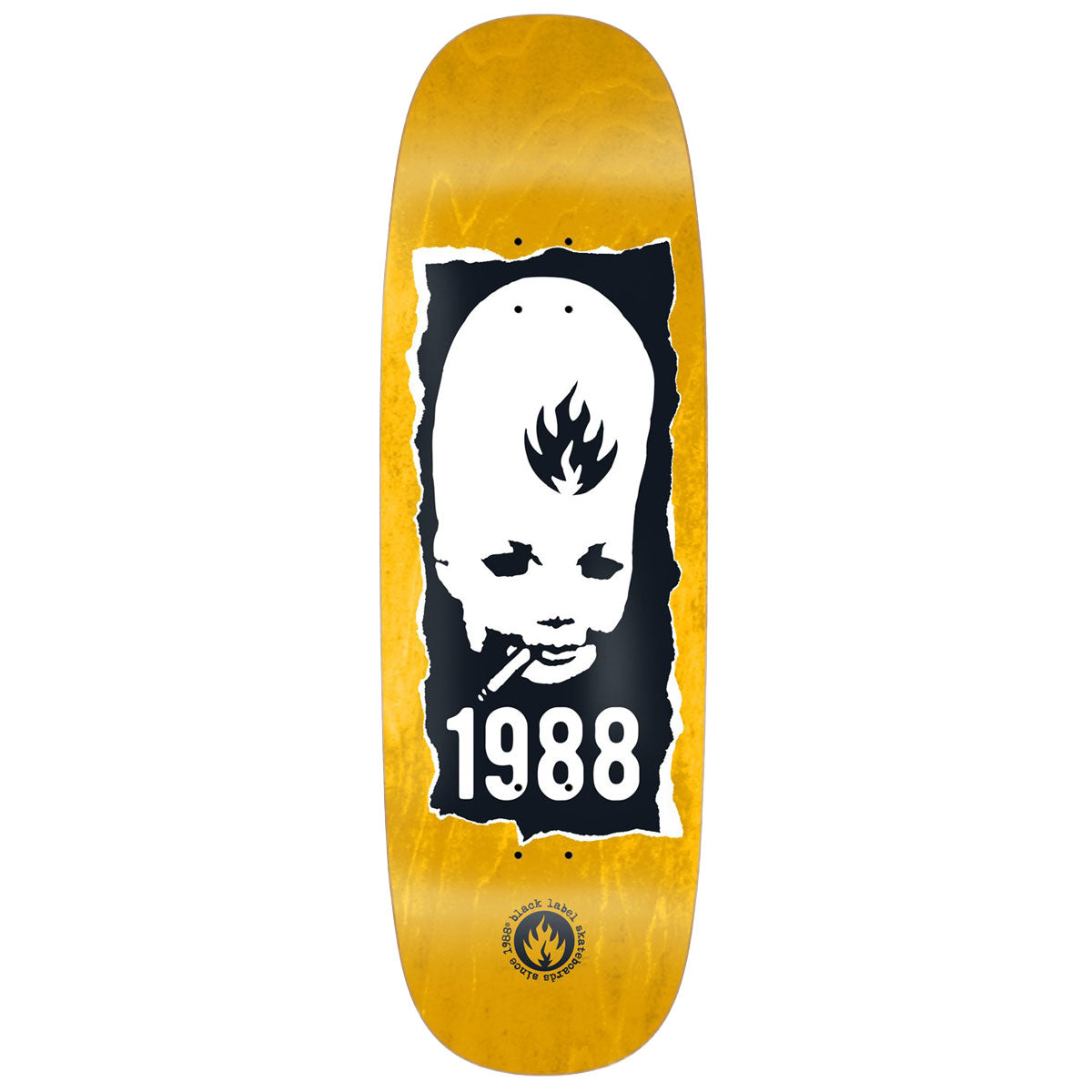 Black Label Thumbhead Torn Jumbotron Skateboard Deck - Assorted Stains - 10.00"